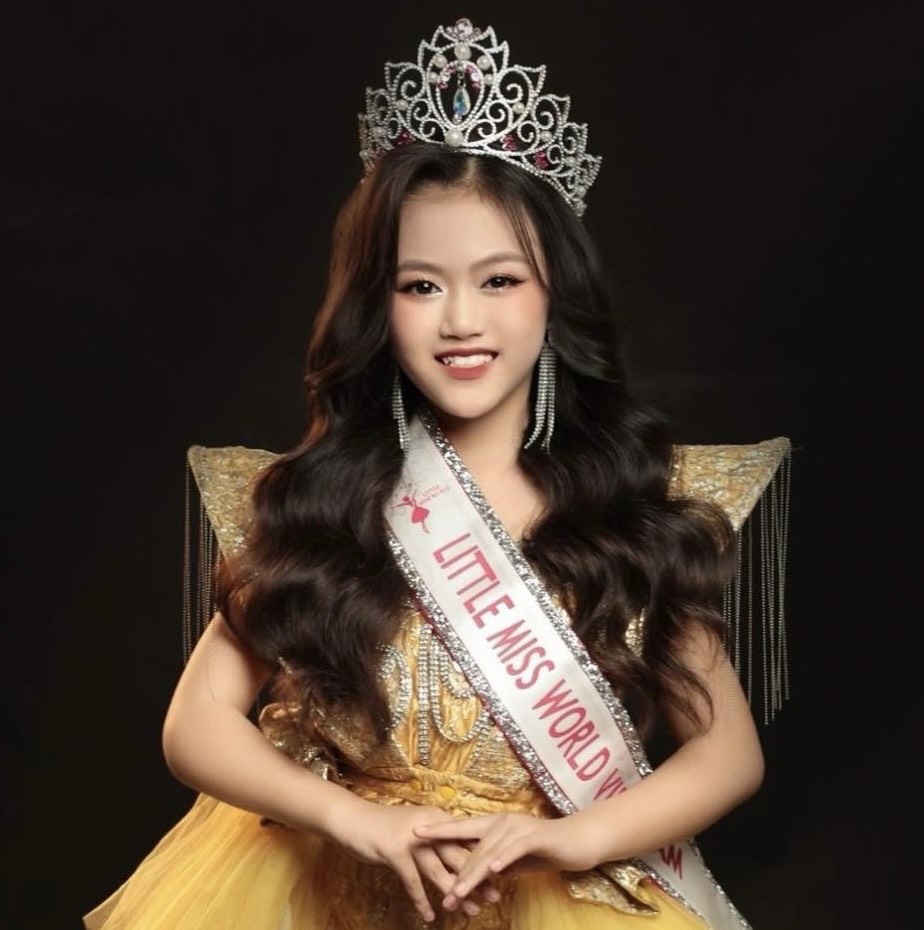 Hoa hậu nhí  Phan Thị Minh Châuđại diện Việt Nam tham dự Little Miss Word 2024